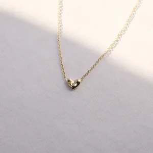 14k Gold Tiny Heart Necklace — Everli Jewelry